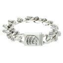 クロムハーツ Chrome Hearts サイズ:12LINK CROW BOX ID クロウボックスID オールドシルバーブレスレット(シルバー 90.67g...