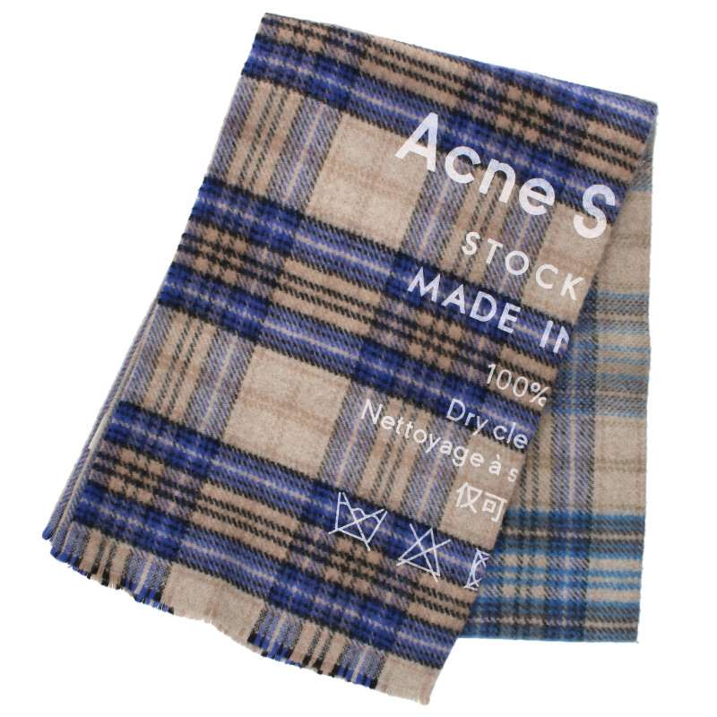 楽天市場】acne チェック マフラーの通販 楽天市場】acne チェック マフラーの通販