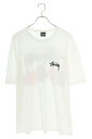 ステューシー STUSSY サイズ:XL 23AW SUITS TEE バックロゴトランプ柄Tシャツ(ホワイト)【514052】【HJ12】【メンズ】【中古】b...