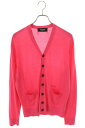 ディースクエアード DSQUARED2 サイズ:M 23SS S74HA1301 ロゴプリントウールVネックカーディガン(ピンク)【521142】【BS99】【...