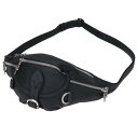 クロムハーツ Chrome Hearts SNAT PACK mini ダガージップガンスリンガーベルトレザーウエストバッグ(ブラック×シルバー)【60014...