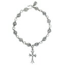 クロムハーツ Chrome Hearts NO1 BALL CH CROSS #1クロスボールタイニーCHクロス シルバーブレスレット(シルバー 48.46g...