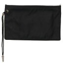 クロムハーツ Chrome Hearts ストラップ付ナイロンクラッチバッグ(ブラック×シルバー)【700142】【SJ02】【小物】【中古】bb412#ri...