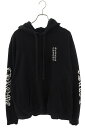 クロムハーツ Chrome Hearts サイズ:XL SWTSHRT PLVR アームプリントプルオーバーパーカー(ブラック)【010142】【SS13】【メンズ】【中古】bb346#rinkan*C