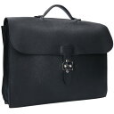 エルメス HERMES ケリーデペッシュ38 トリヨンクレマンスブリーフバッグ(ブラック×シルバー)【102142】【BS99】【小物】【中古】bb18#ri...