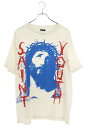 セントマイケル SAINT MICHAEL サイズ:L SM-S23-0000-015 SAINT YOUTHプリントTシャツ(ホワイト)【906052】【FK04】【メンズ】【中古】bb212#rinkan*B(4)