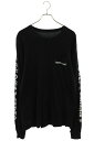 クロムハーツ Chrome Hearts サイズ:L CH L S 1 バックラベルロゴ長袖カットソー(ブラック)【810142】【GZ11】【メンズ】【中古】bb412#rinkan*B(4)