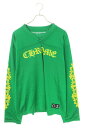 クロムハーツ Chrome Hearts サイズ:L MESH WARM UP JERSEY CHプリントメッシュ長袖カットソー(グリーン)【520142】【F...