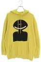 セリーヌ CELINE サイズ:XS 2Y643670Q アーティストプリントパーカー(イエロー)【801142】【BS55】【メンズ】【中古】bb132#ri...
