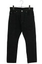 クロムハーツ Chrome Hearts サイズ:30インチ JEAN SL FLEURKNEE フレアニースターパッチデニムパンツ(ブラック)【620142】...