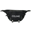 セリーヌ CELINE 198692DMT ロゴプリントトレッキングメッセンジャーウエストバッグ(ブラック×ホワイト)【920142】【BS55】【小物】【中...