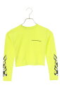 クロムハーツ Chrome Hearts サイズ:XS PPO L S MATTYBOYファイヤープリント長袖カットソー(イエロー)【820142】【OM10】【レディース】【中古】bb406#rinkan*A