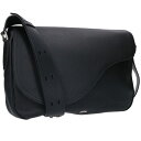 ディオール DIOR SADDLE レザーメッセンジャーショルダーバッグ(ブラック)【101142】【SB01】【小物】【中古】bb356#rinkan*B