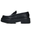 セリーヌ CELINE サイズ:40 FA 0252 ペニーチャンキーローファー(ブラック)【201142】【SS13】【メンズ】【小物】【中古】bb310#r...