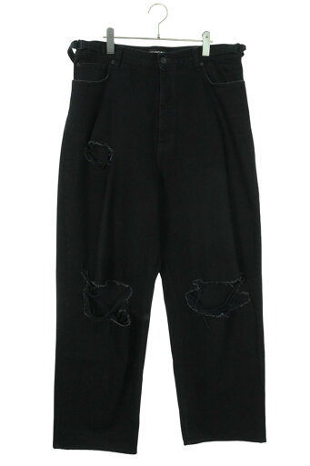 バレンシアガ BALENCIAGA サイズ:M 697833 TBP47 デストロイバギーデニムパンツ(ブラック)【401142】【SS13】【メンズ】【中古】bb380#rinkan*B バレンシアガ BALENCIAGA サイズ:M 697833 TBP47 デストロイバギーデニムパンツ(ブラック)【401142】【SS13】【メンズ】【中古】bb380#rinkan*B