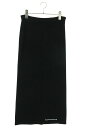 クロムハーツ Chrome Hearts サイズ:S Y NOT ダガーロゴ刺繍ロングスカート(ブラック)【301142】【GZ11】【レディース】【中古】bb...