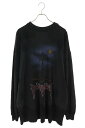 バレンシアガ BALENCIAGA サイズ:3 24AW 791613TQVY2 2020 パリムーンプリント長袖長袖カットソー(ブラック)【501142】【S...