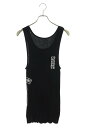 クロムハーツ Chrome Hearts サイズ:L ラベルプリントタンクトップ(ブラック)【724052】【SJ02】【メンズ】【中古】bb419#rinka...