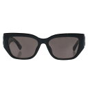 バレンシアガ BALENCIAGA サイズ:56□17-130/L BB0361SK BBロゴウェリントンフレームサングラス(ブラック)【702142】【BS99】【小物】【中古】bb94#rinkan*B(4)