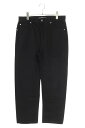 アレキサンダーワン ALEXANDER WANG サイズ:29インチ 4DC4234178 イージーリラックスストレートデニムパンツ(ブラック)【102142】【BS99】【メンズ】【中古】bb339#rinkan*B(4)