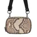 フェンディ FENDI 7AS122 ショルダーストラップ付パイソン柄ポーチ(ブラウン調)【902142】【BS99】【小物】【中古】bb356#rinkan...