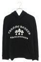 クロムハーツ Chrome Hearts サイズ:M SAILIN ON HD PLVR セメタリークロス刺繍プルオーバーパーカー(ブラック)【511142】【...