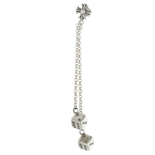 クロムハーツ Chrome Hearts DICE DBL ダブルダイス シルバーピアス(シルバー 9.88g)【911142】【SJ02】【小物】【中古】bb17#rinkan*B クロムハーツ Chrome Hearts DICE DBL ダブルダイス シルバーピアス(シルバー 9.88g)【911142】【SJ02】【小物】【中古】bb17#rinkan*B