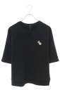 クロムハーツ Chrome Hearts サイズ:S SLOW RIDE CH刺繍半袖スウェットTシャツ(ブラック×シルバー)【611142】【GZ11】【メン...