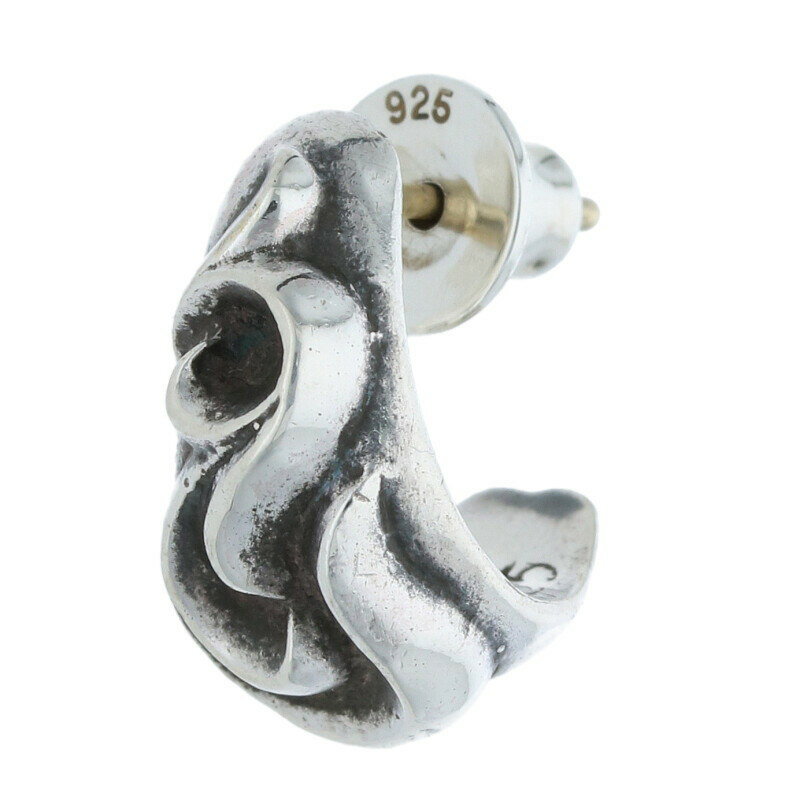 クロムハーツ Chrome Hearts CARVED TEARDROP カーブドティアドロップ シルバーピアス(シルバー 2.94g)【519052】【SS...