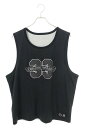 クロムハーツ Chrome Hearts サイズ:L MESH WARM UP JERSEY リバーシブルロゴプリントメッシュタンクトップ(ブラック)【7040...