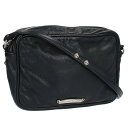 クロムハーツ Chrome Hearts ZEPP クロスボタンレザーストラップショルダーバッグ(ブラック×シルバー)【711142】【SS07】【小物】【中...
