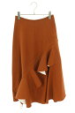 セリーヌ CELINE サイズ:36 2 2M75 6102 マーメイドフリルスカート(ブラウン)【102142】【BS99】【メンズ】【中古】bb33#rinkan*B