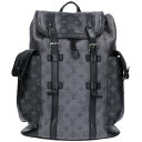 ルイヴィトン LOUISVUITTON サイズ:PM M45419 クリストファーPM モノグラム・エクリプス リバースバックパック(ブラック×グレー)【911...