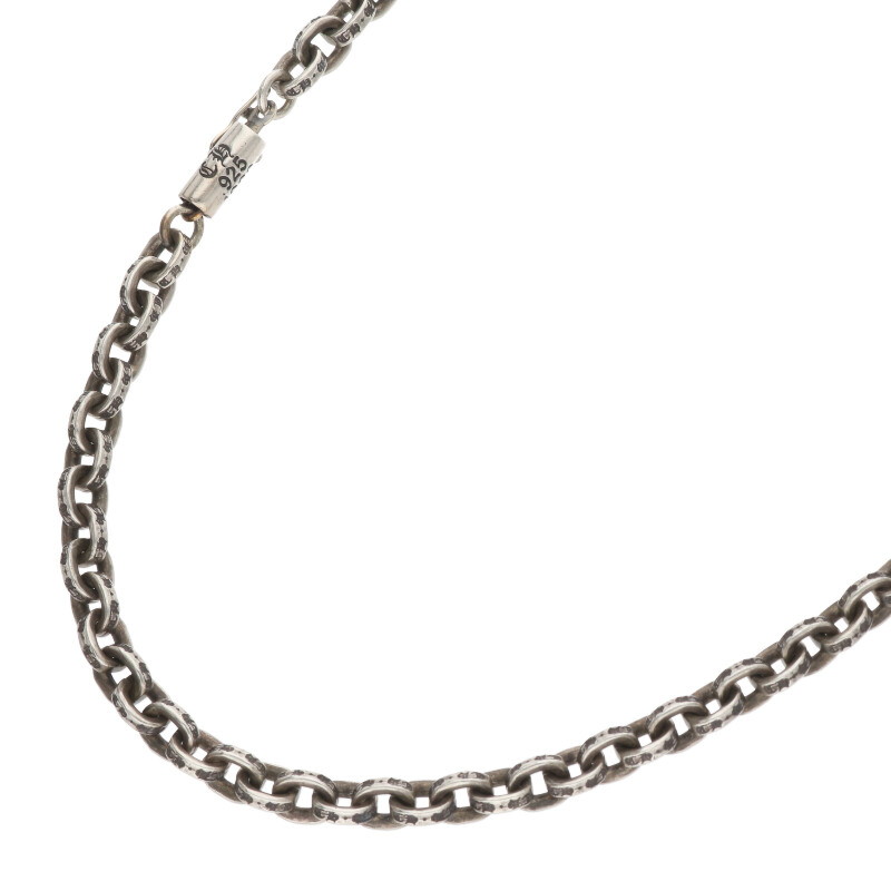 クロムハーツ Chrome Hearts　サイズ:18inch PAPER CHAIN 18 ペーパーチェーン18inch シルバーネックレ..
