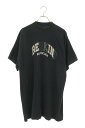 バレンシアガ BALENCIAGA サイズ:1 23AW 739028 TPVD5 BE KINDプリントダメージ加工Tシャツ(ブラック g)【423052】【...