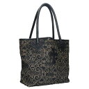 クロムハーツ Chrome Hearts FS TOTE FSトート カービングハラコデストロイレザークロスパッチ付きトートバッグ(ブラック)【321142】...