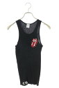 クロムハーツ Chrome Hearts サイズ:S リップアンドタンホースシュープリントタンクトップ(ブラック×レッド)【724052】【SS07】【メンズ】...