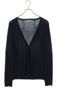 バレンシアガ BALENCIAGA サイズ:S 371792 T1221 ハイゲージVネックカーディガン(ネイビー)【621142】【BS99】【メンズ】【中古...