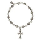 クロムハーツ Chrome Hearts NO1 BALL CH CROSS #1クロスボールタイニーCHクロス シルバーブレスレット(シルバー 51.87g...