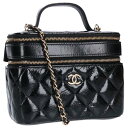 シャネル CHANEL マトラッセ バニティキルティングショルダーバッグ(ブラック)【602142】【SS13】【小物】【中古】bb132#rinkan*B