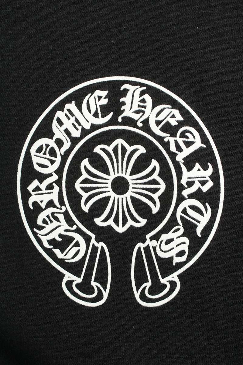 クロムハーツ Chrome Hearts　サイズ:L SWTSHRT PLVR LTD 東京限定ホースシューバックプリントプルオーバーパーカー(ブラック)【312142】【SS13】【メンズ】【中古】bb433#rinkan*B