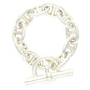 エルメス HERMES サイズ:10LINK Chaine d'Ancre TGM シェーヌダンクルTGMシルバーブレスレット(シルバー 94.48g)【712...
