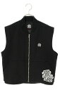 ブラックアイパッチ BlackEyePatch サイズ:M STICKER SLAPPED DUCK VEST 中綿ステッカープリントベスト(ブラック)【101...