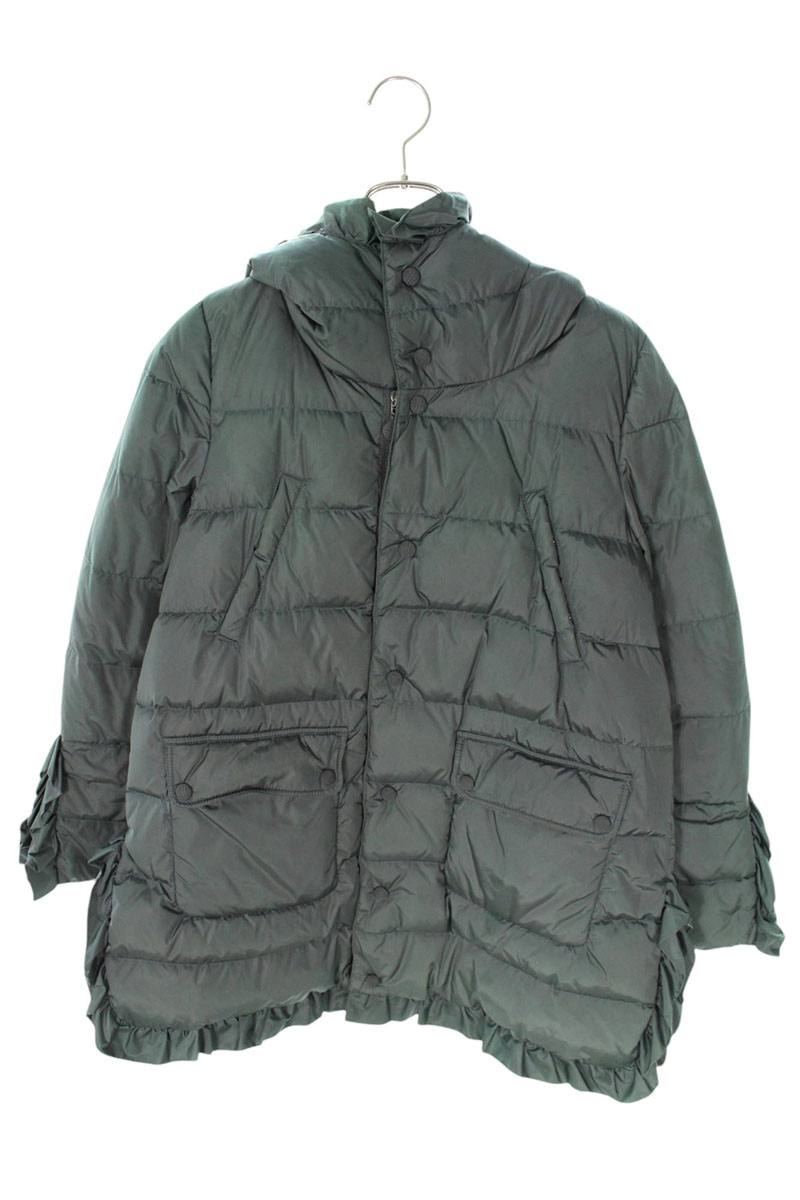 モンクレール MONCLER サイズ:0 HANDEL フリルダウンジャケット(グレー)【101052】【BS99】【レディース】【中古】bb99#rinkan*C