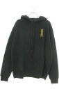 クロムハーツ Chrome Hearts サイズ:L SWTSHRT PLVR LTD 香港限定バックロゴプリントパーカー(ブラック×ゴールド)【022142】...
