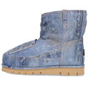 アクネストゥディオズ ACNE STUDIOS サイズ:42 24AW FNMNSHOE000296 デニムパッチワークアンクルブーツ(インディゴ)【02214...
