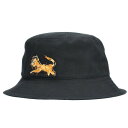 ディオール DIOR サイズ:M 21AW 033C906P4511 ピータードイグライオン刺繍バケットハット(ブラック)【211052】【BS99】【小物】【...