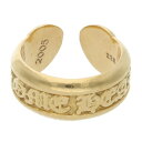 クロムハーツ Chrome Hearts サイズ:13号 22K SM SCROLL LABEL スモールスクロールラベル ゴールドリング(イエローゴールド 1...