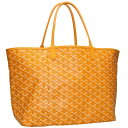 ゴヤール GOYARD サイズ:PM サンルイPM ポーチ付きPVCトートバッグ(イエロー)【922142】【SB01】【小物】【中古】bb78#rinkan*...