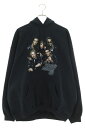 ヴェトモン VETEMENTS サイズ:XS 25SS UA66HD700B アーティストプリントプルオーバーパーカー(ブラック)【401052】【SB01】【...